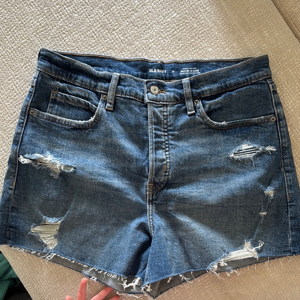 Old Navy Sky-Hi A-Line Denim Shorts